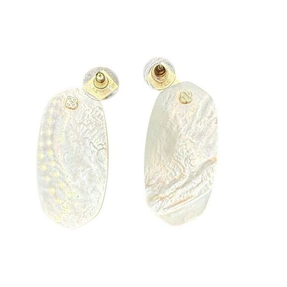 Kendra Scott mother of pearl and gold earrings - Picture 1 of 4
